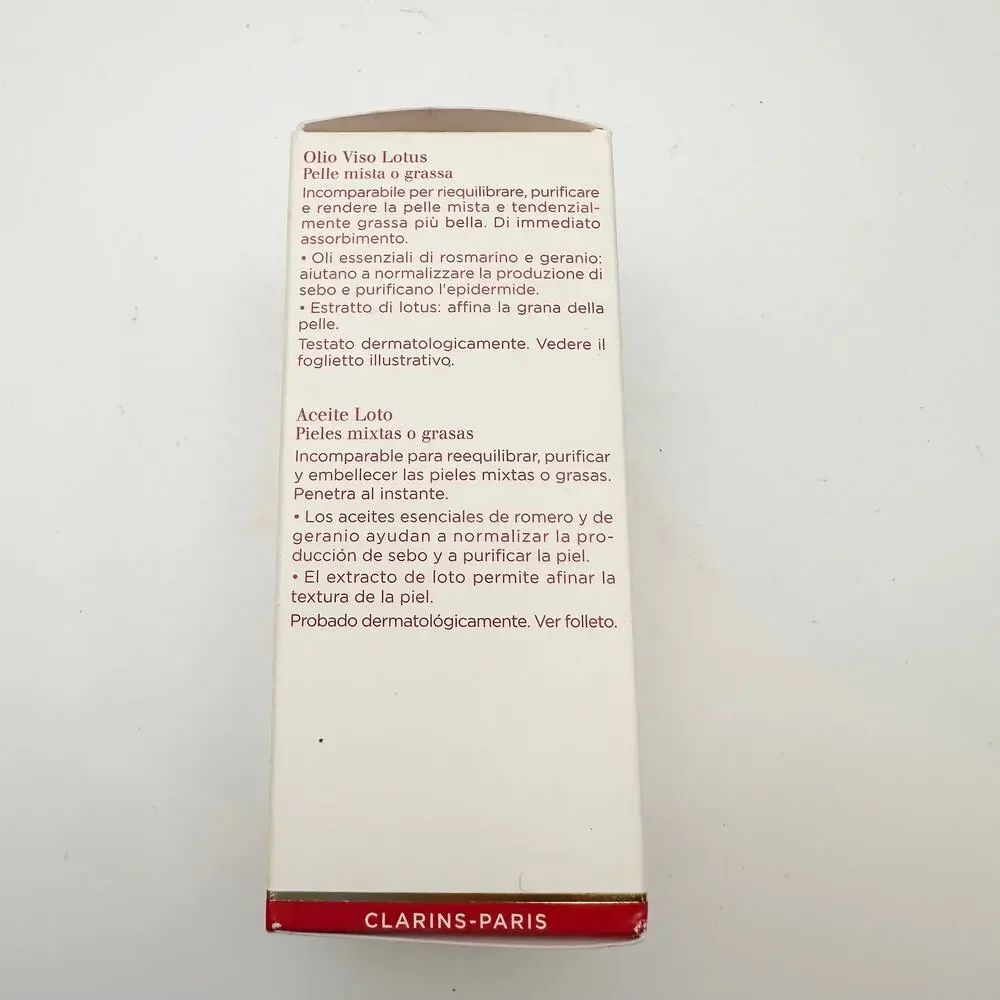 Clarins NIB Sealed Lotus Face Treatment Oil 30ml 1 fl oz